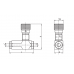 Дроссель с обратным клапаном V0581 VRFU 90˚ 1/4 "