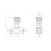 Дросель без зворотнього клапана V0584 VRFB 90˚ 1/4 "