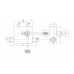 Гідрозамок двосторонній V0074 VBPDE 3/8 " L c/RUBINETTO