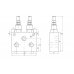 Предохранительный 2х линейный клапан V0732 VMPD 3/8" 50-250 BAR