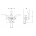 Кран-дивертор 3-х ходовой V0890 DF 3 VIE 1/2 "