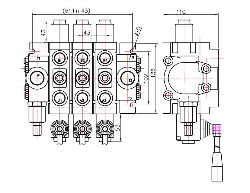 Гідророзподільник PC70